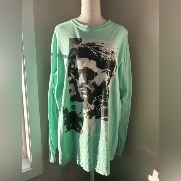 Comfort Colors Tops - Michael Bublé Concert Long Sleeve Tee Green Size XL